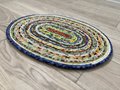 Fruit and vegetable scrap rope rug or table topper