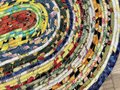 Fruit and vegetable scrap rope rug or table topper