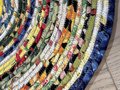 Fruit and vegetable scrap rope rug or table topper
