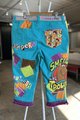 Scooby Doo tshirt patchwork upcycled crop pants