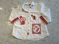 Cupid patchwork upcycled jacket white