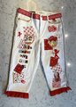 Cupid patchwork upcycled crop pants