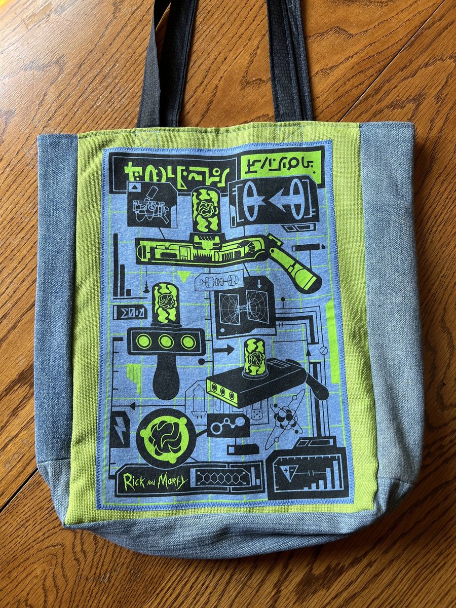 Rick and Morty tshirt market bag
