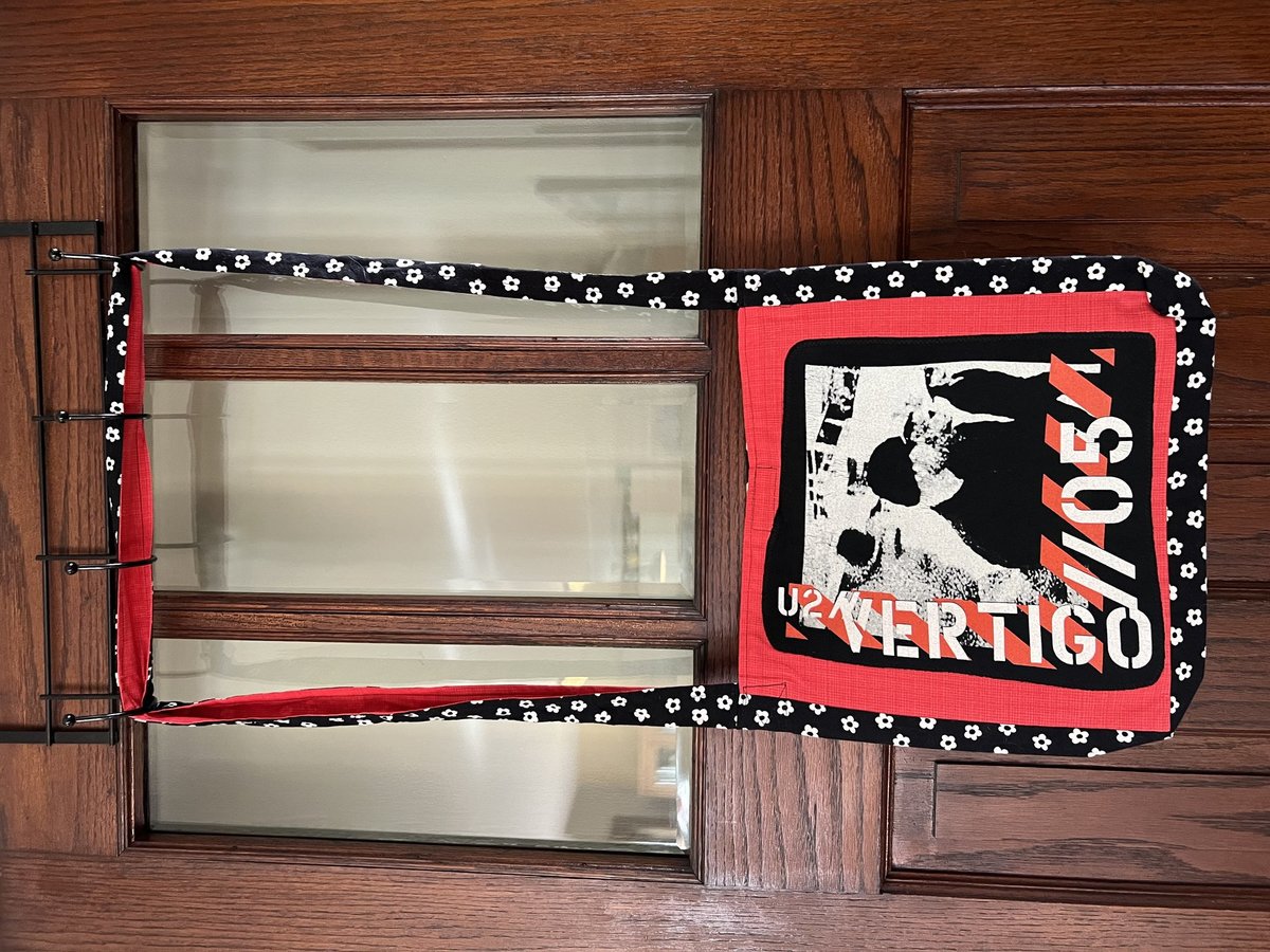 U2 Vertigo tshirt crossbody bag 