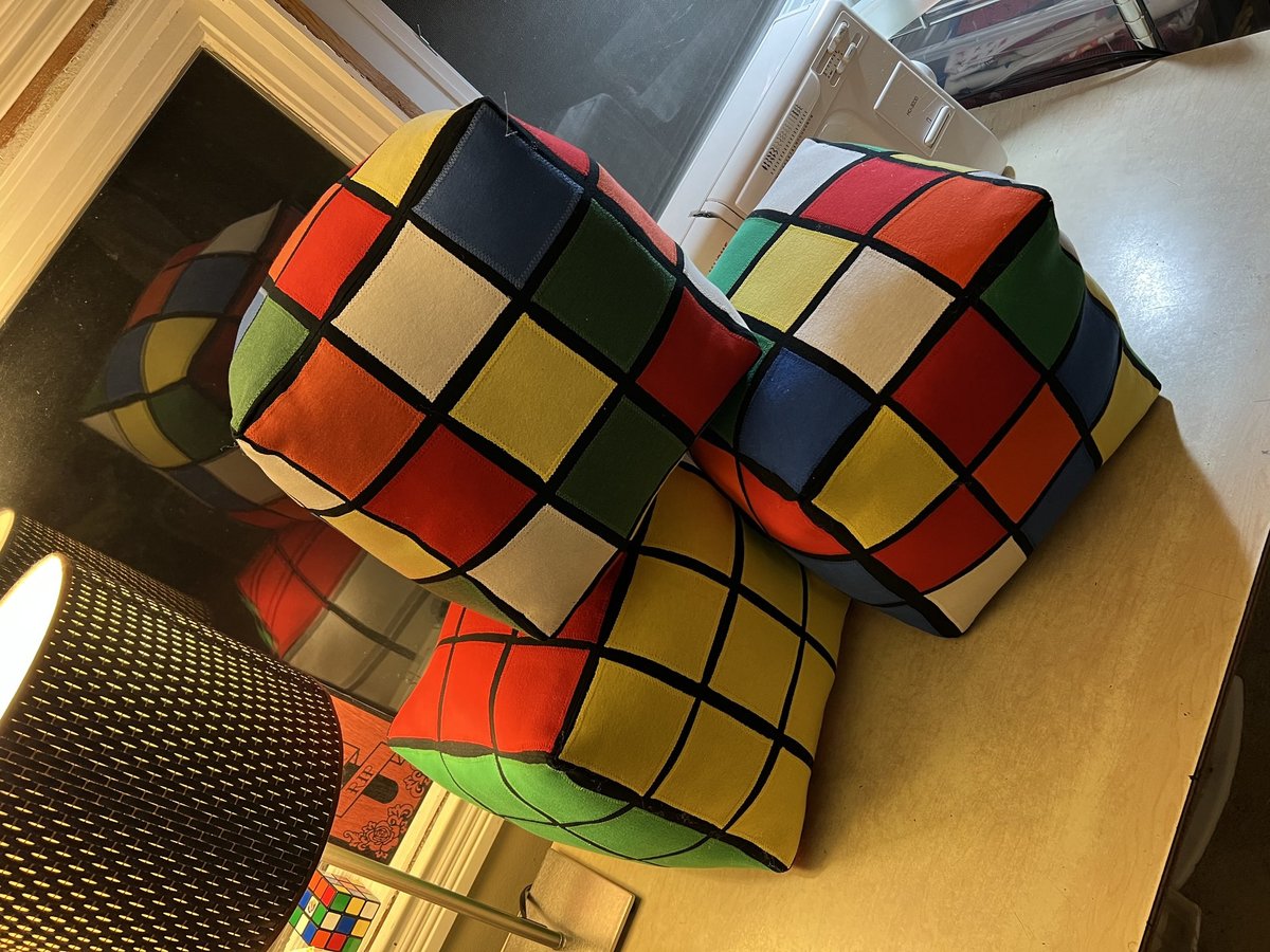 Rubik pillow mixed up version 
