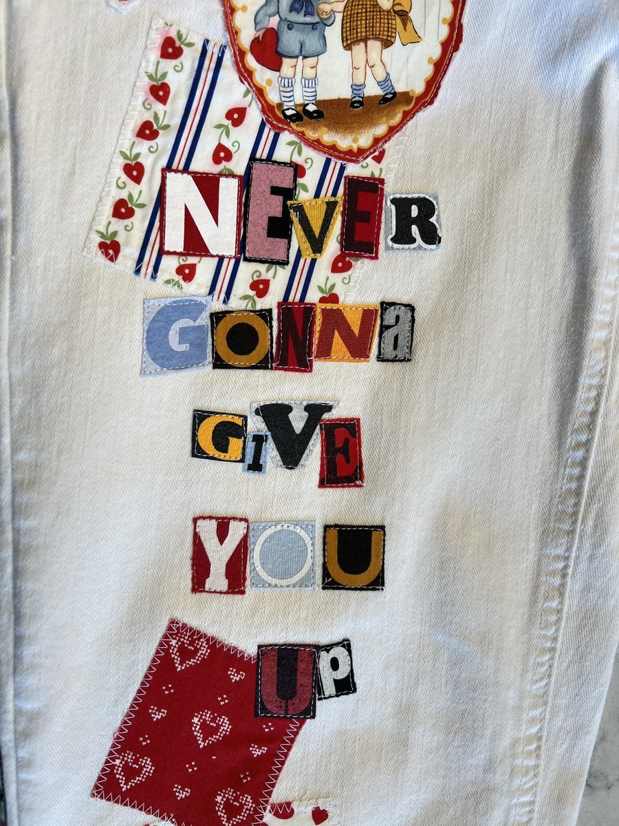 Cupid patchwork upcycled crop pants