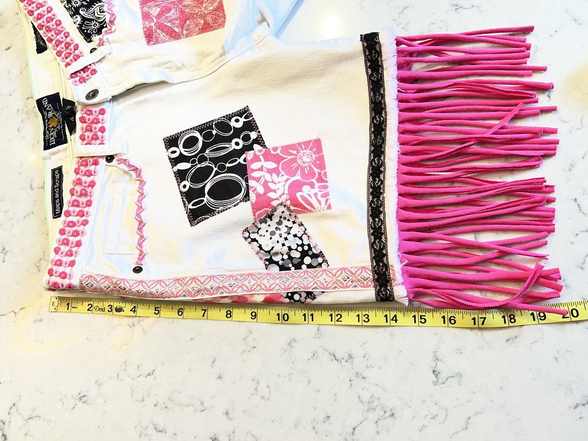 Not silly enough patchwork upcycled shorts