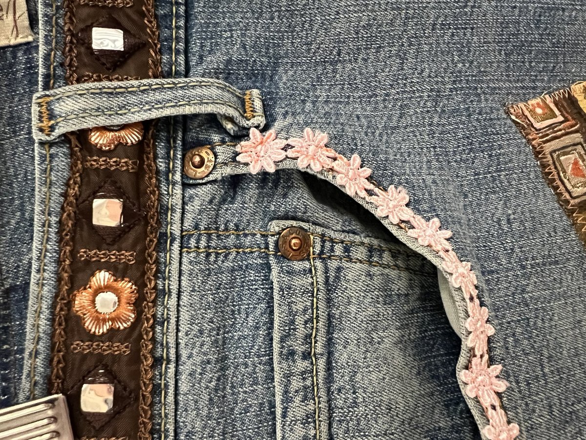 Do no harm upcycled custom patchwork collage shorts 16