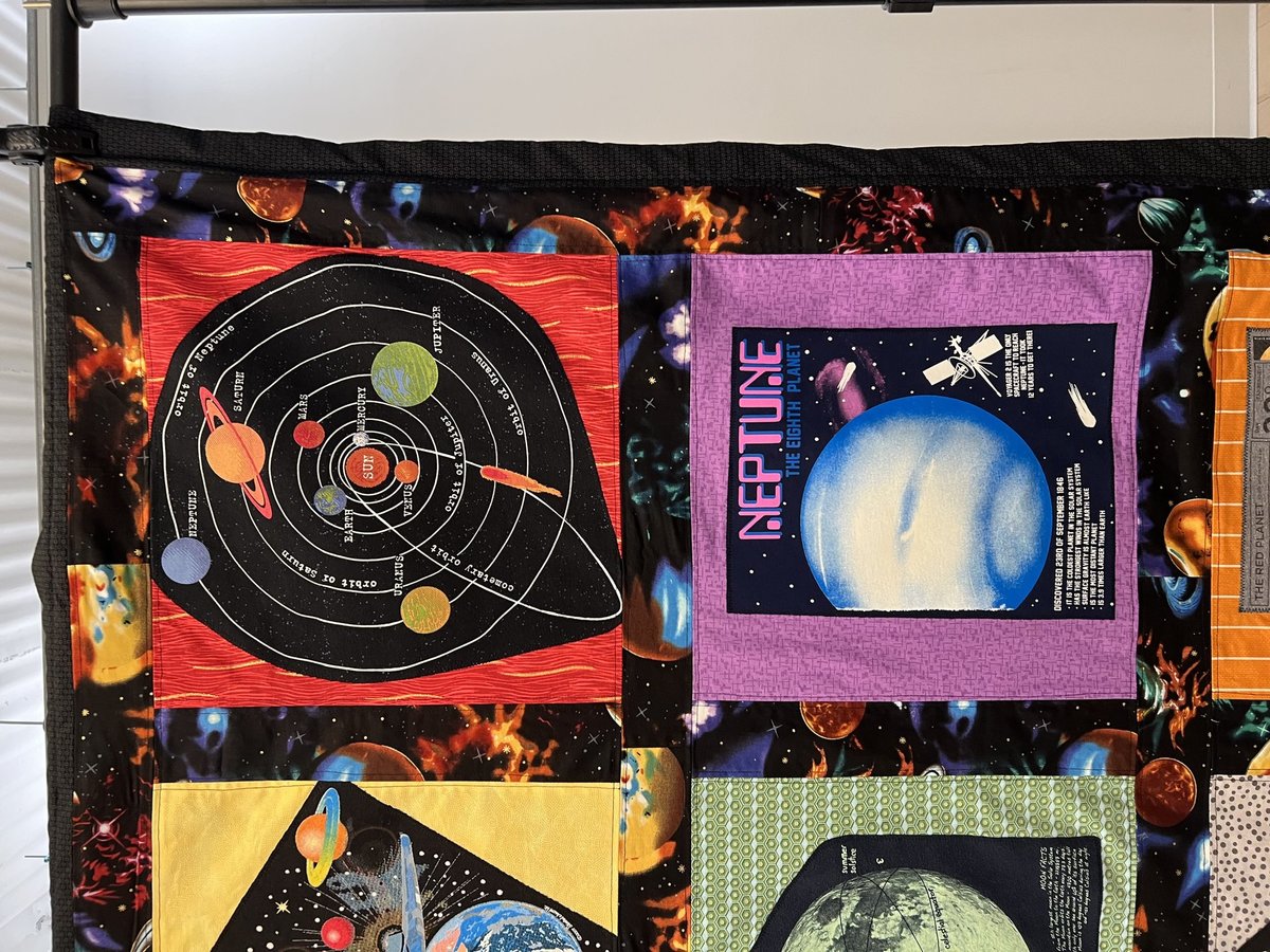 Space and planets tshirt blanket