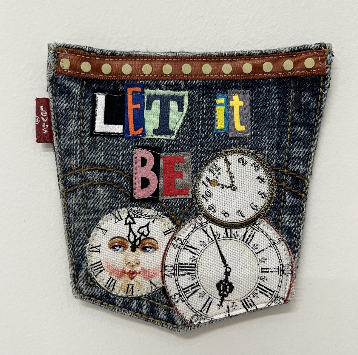 Let it be original collage patch Beatles
