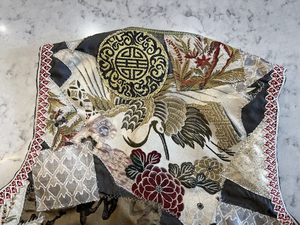 East Asian patchwork upcycled vest