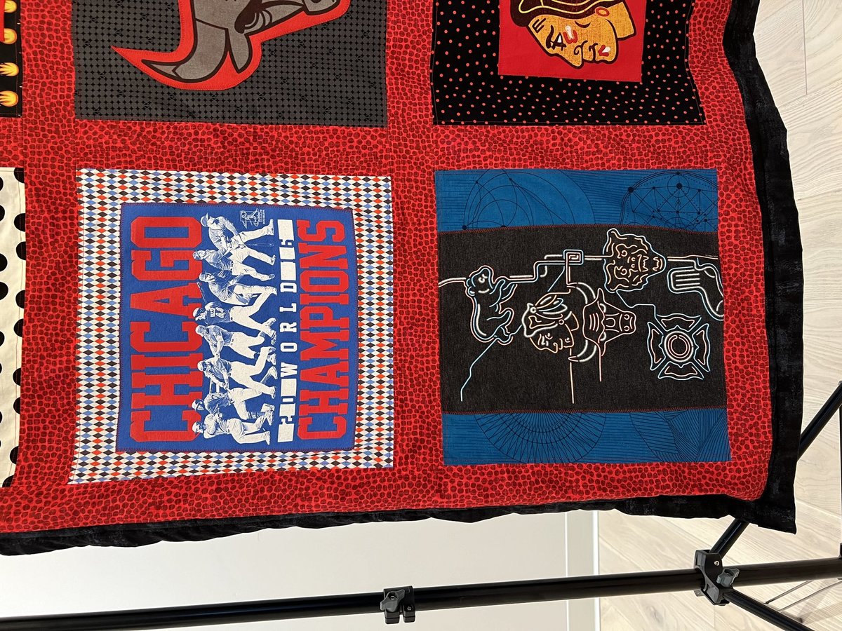 Chicago sports tshirt blanket