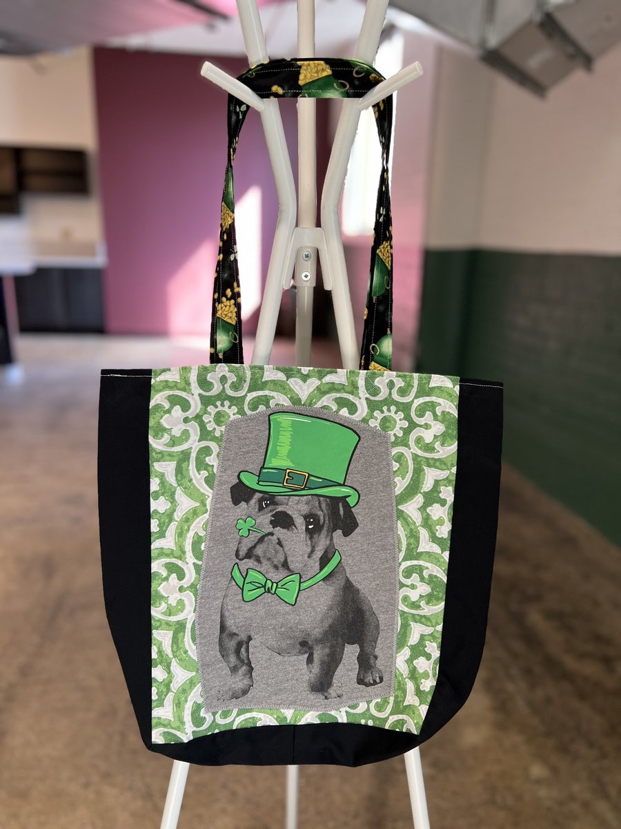 Lucky dog tshirt market bag 