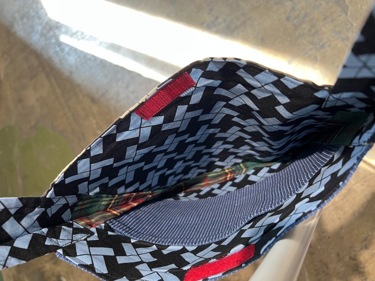 He him crossbody bag gray and green 