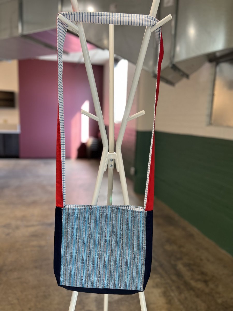 He him crossbody bag red and blue