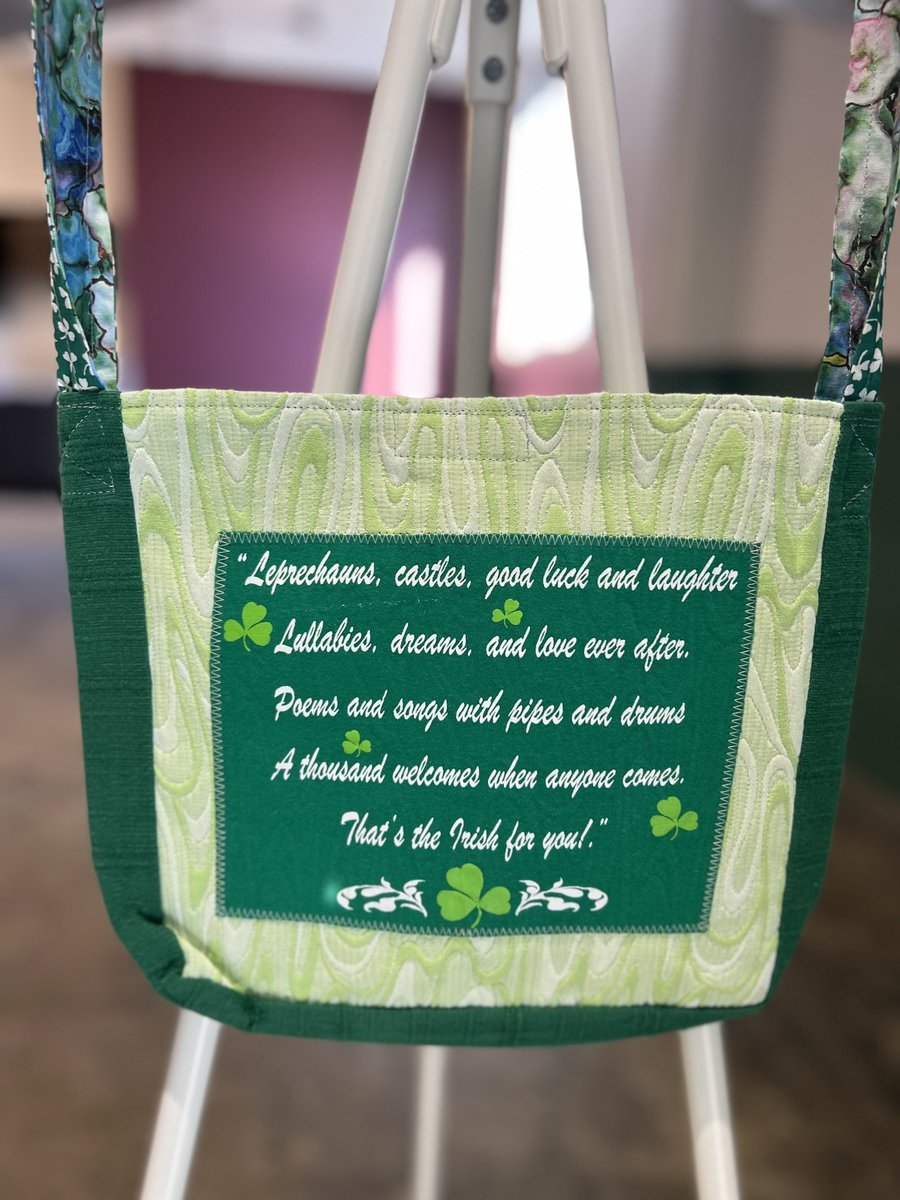 Irish poem tshirt crossbody bag