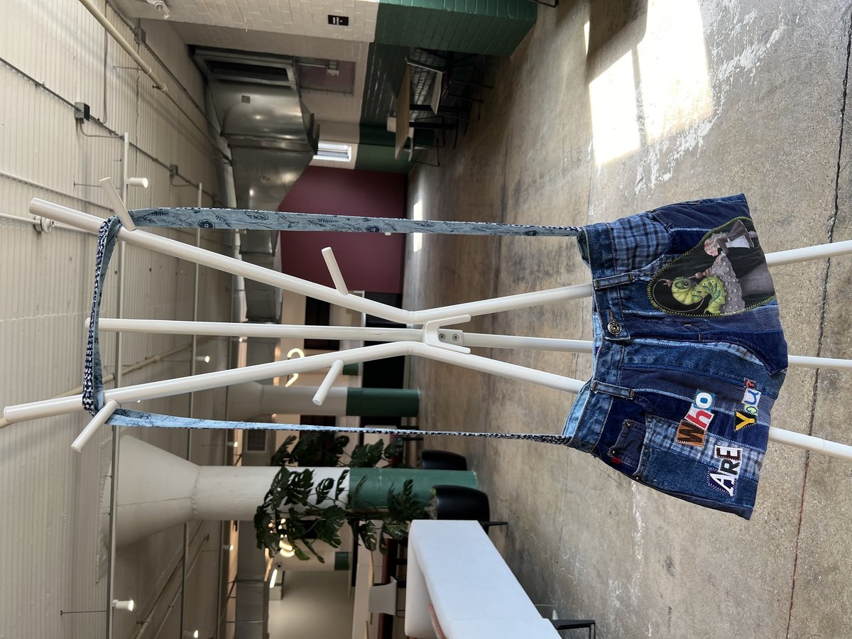 Alice upcycled shorts bag