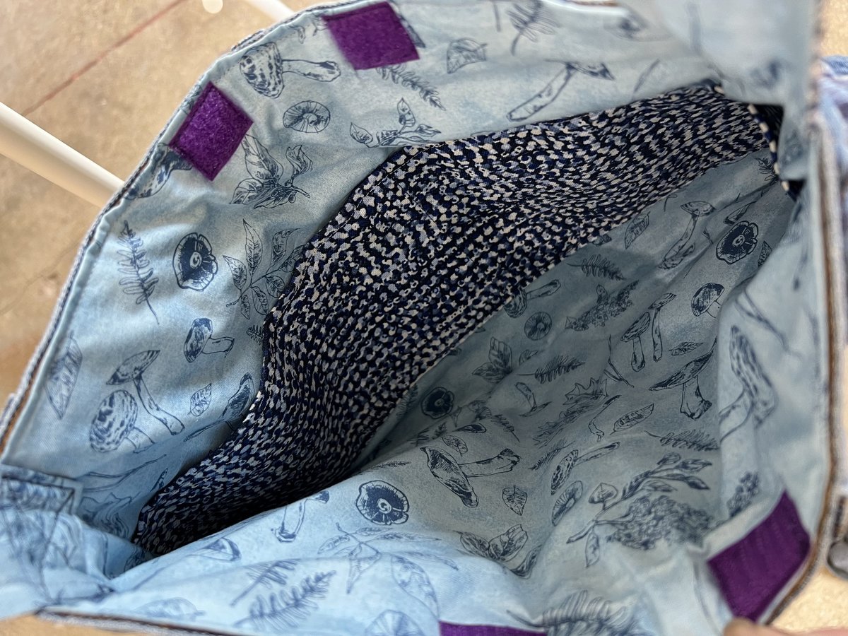 Alice upcycled shorts bag
