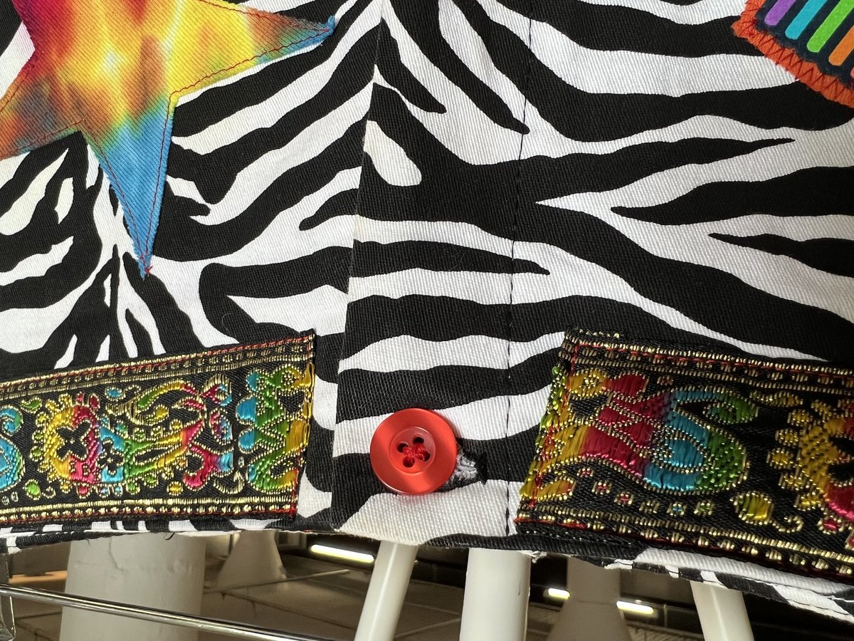 Just Chill patchwork upcycled shorts