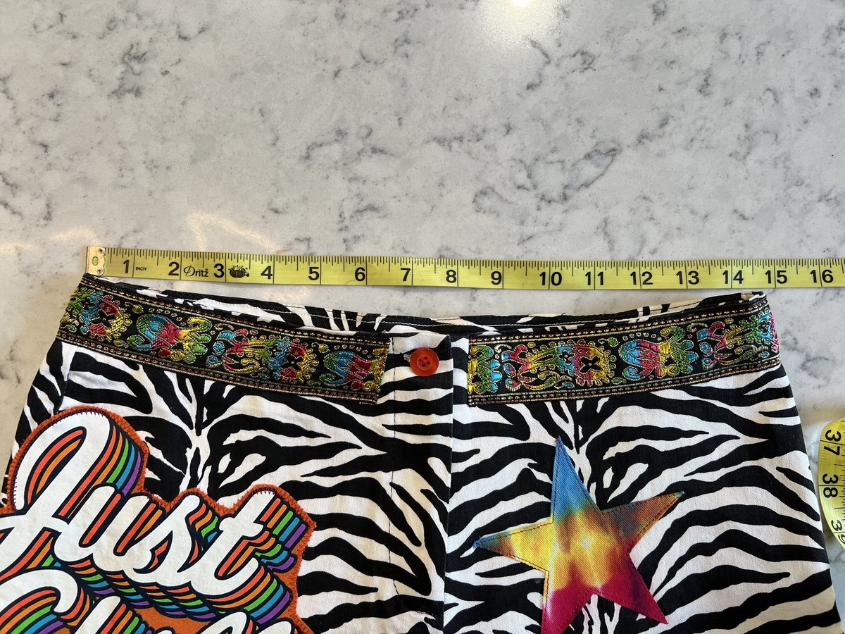 Just Chill patchwork upcycled shorts