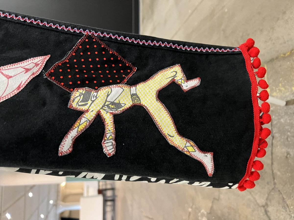 Power Rangers upcycled custom patchwork collage jeans