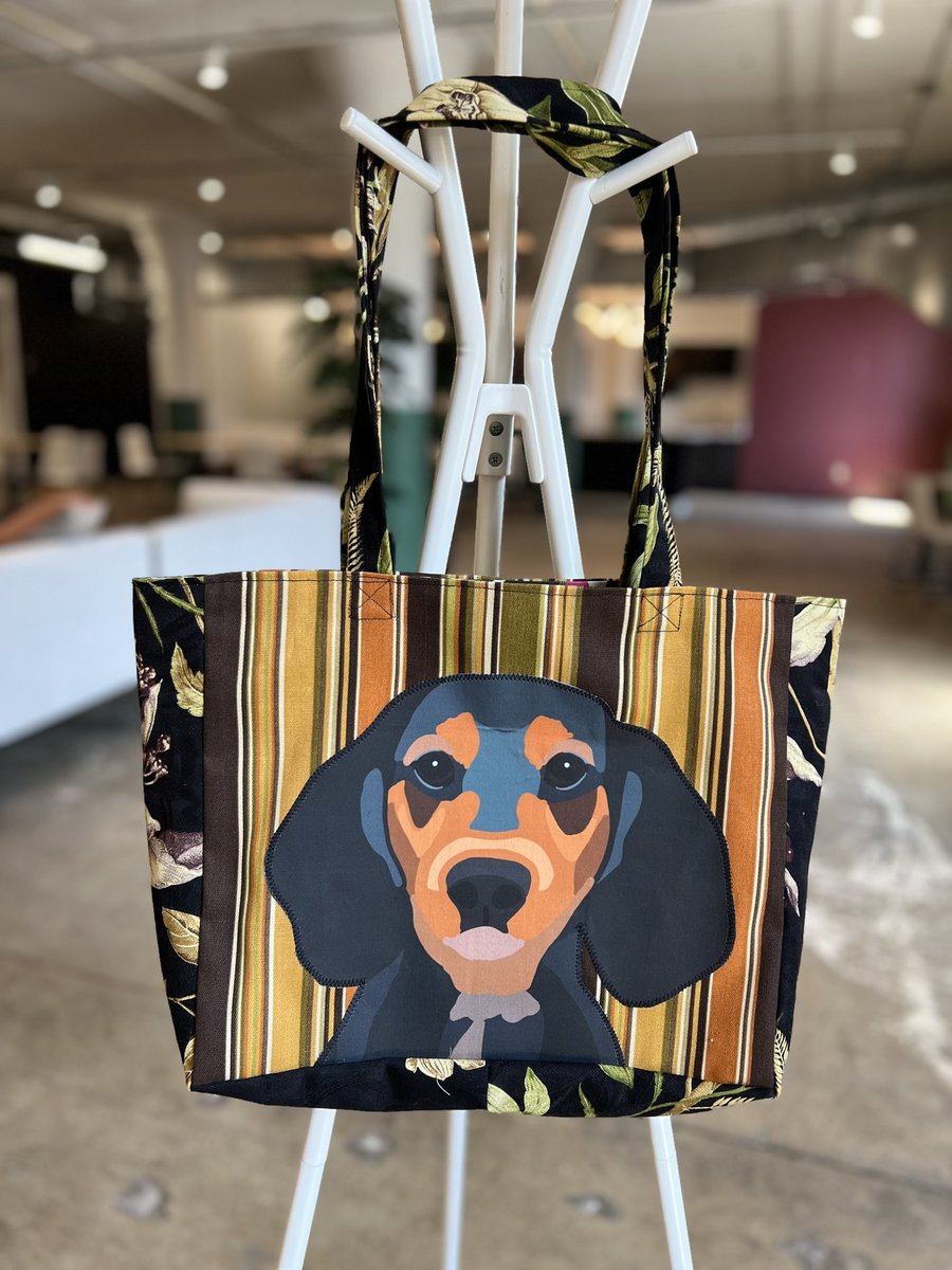 Dachshund market bag