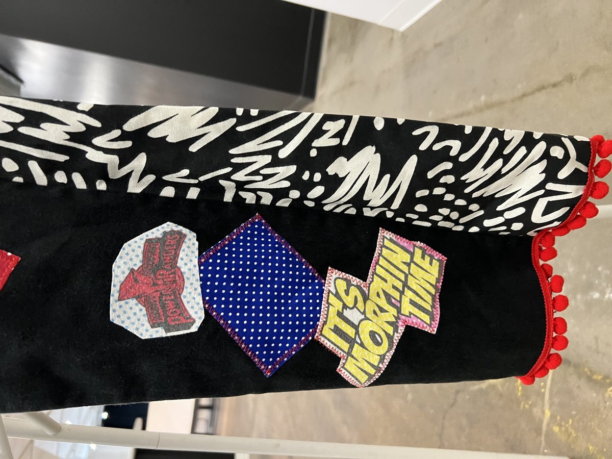 Power Rangers upcycled custom patchwork collage jeans