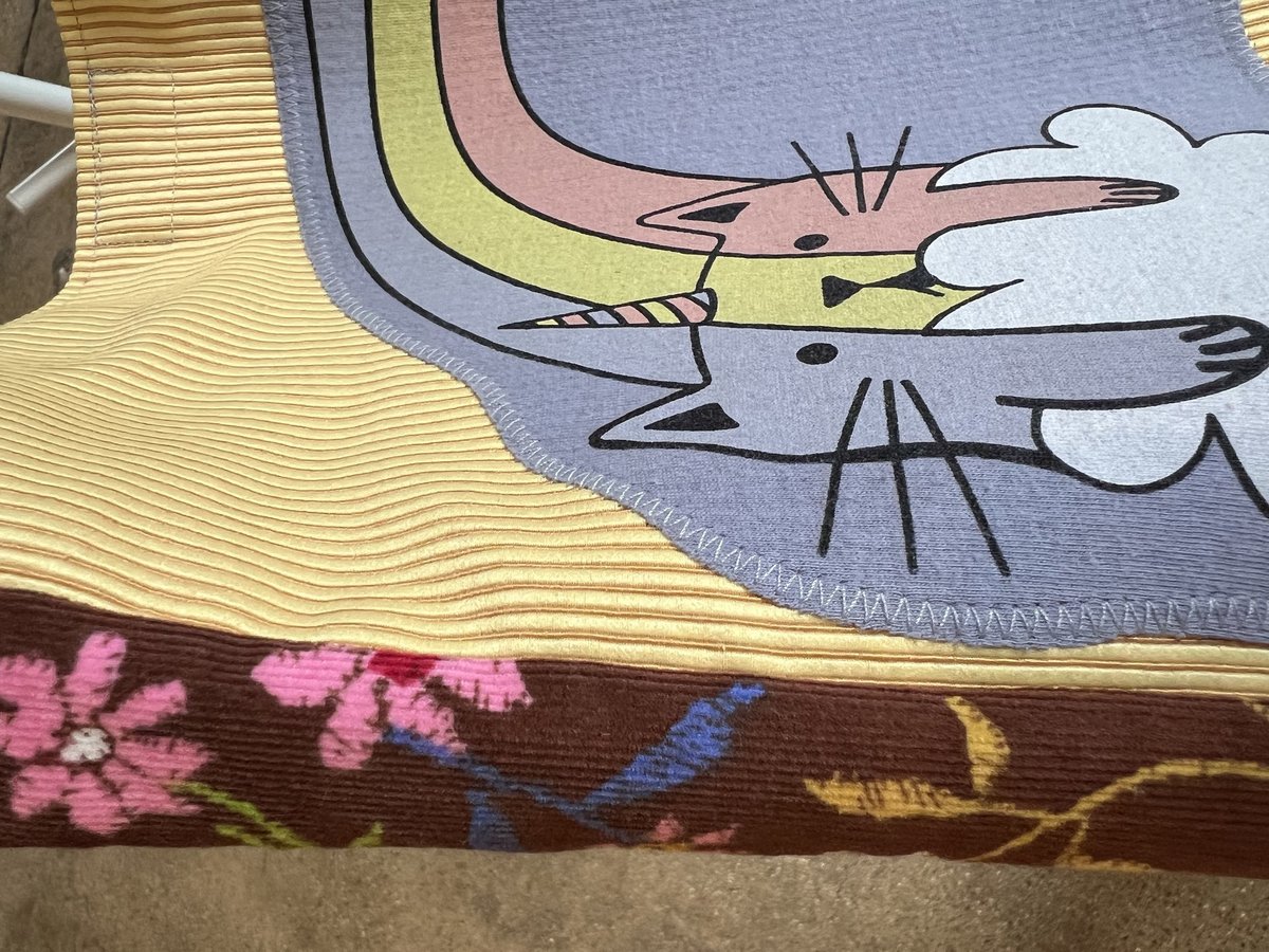 Rainbow unicorn cat tshirt crossbody bag 
