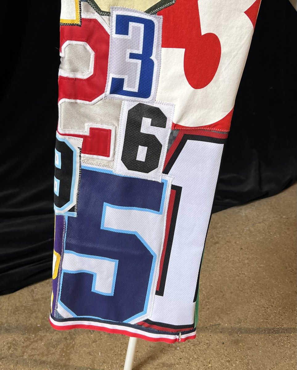 Number collage jeans