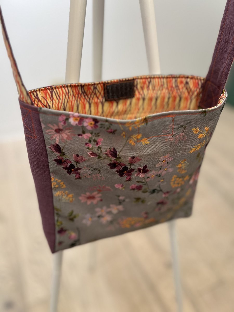 Minnesota swan and frog crossbody bag