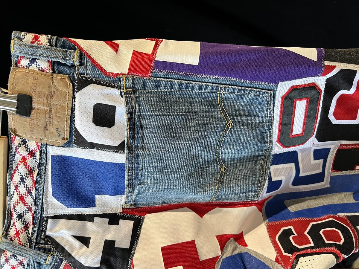 Number collage jeans