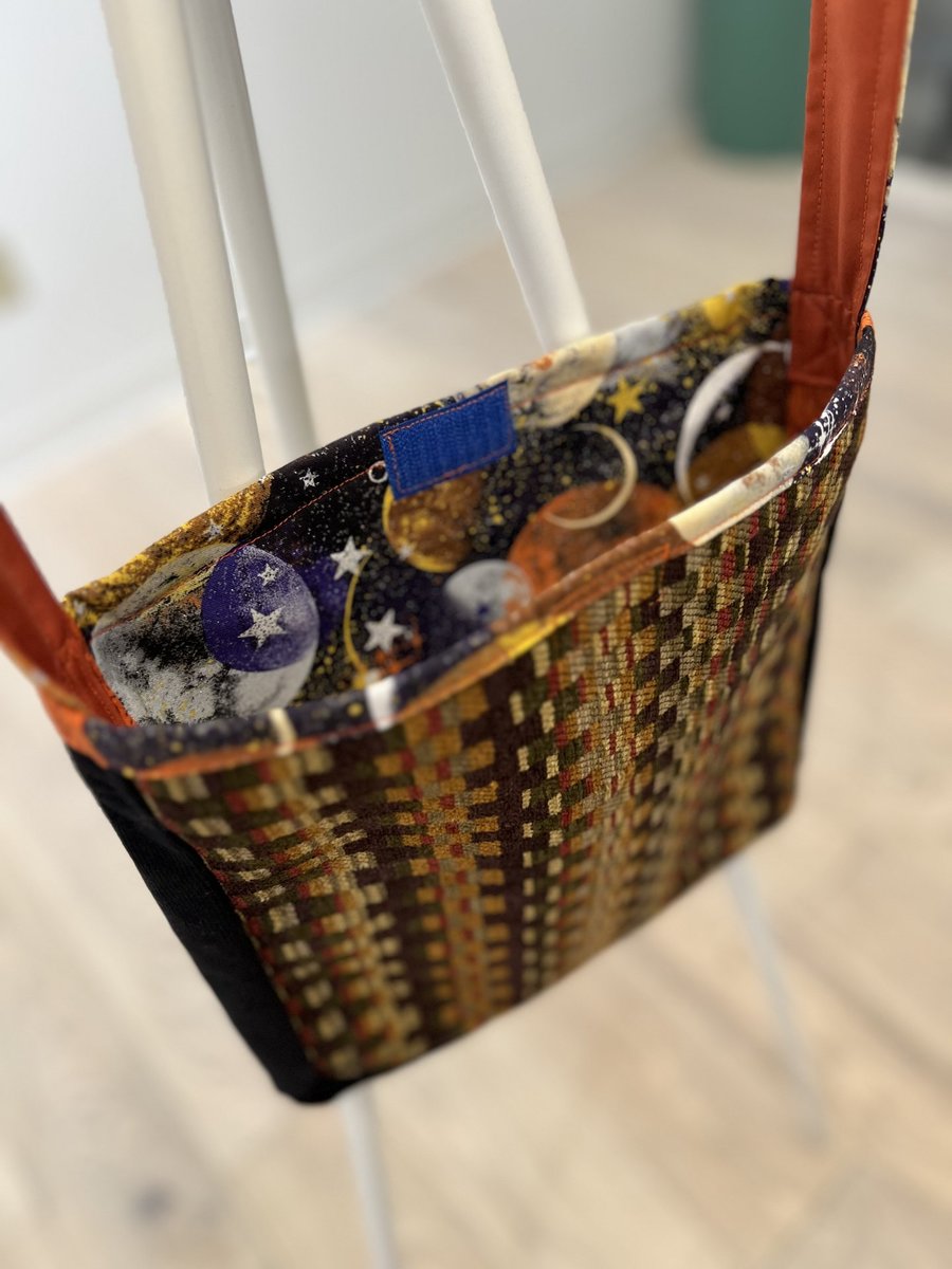 Space Mickey tshirt crossbody bag 