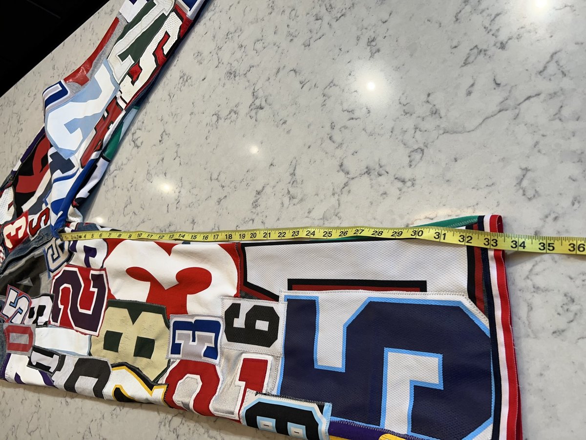 Number collage jeans