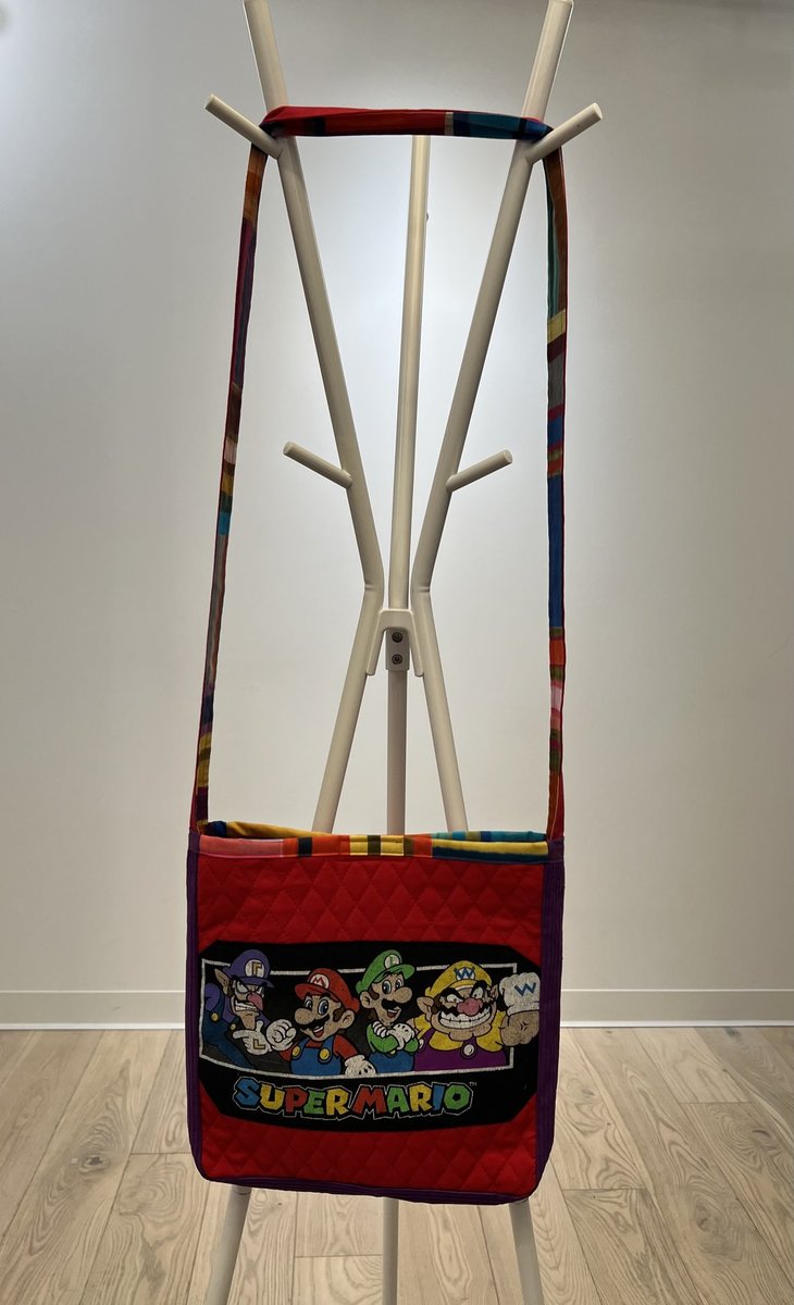 Super Mario tshirt crossbody bag