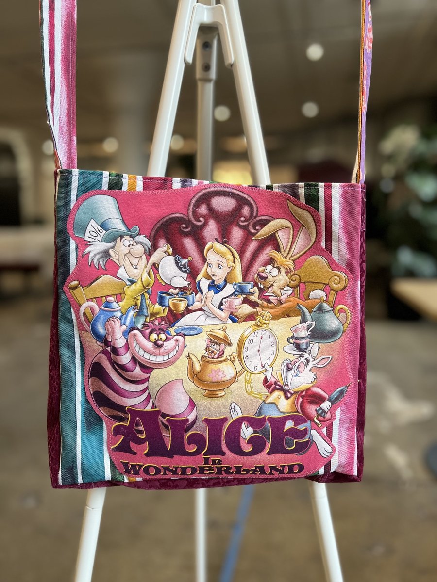Alice in Wonderland tshirt crossbody bag 