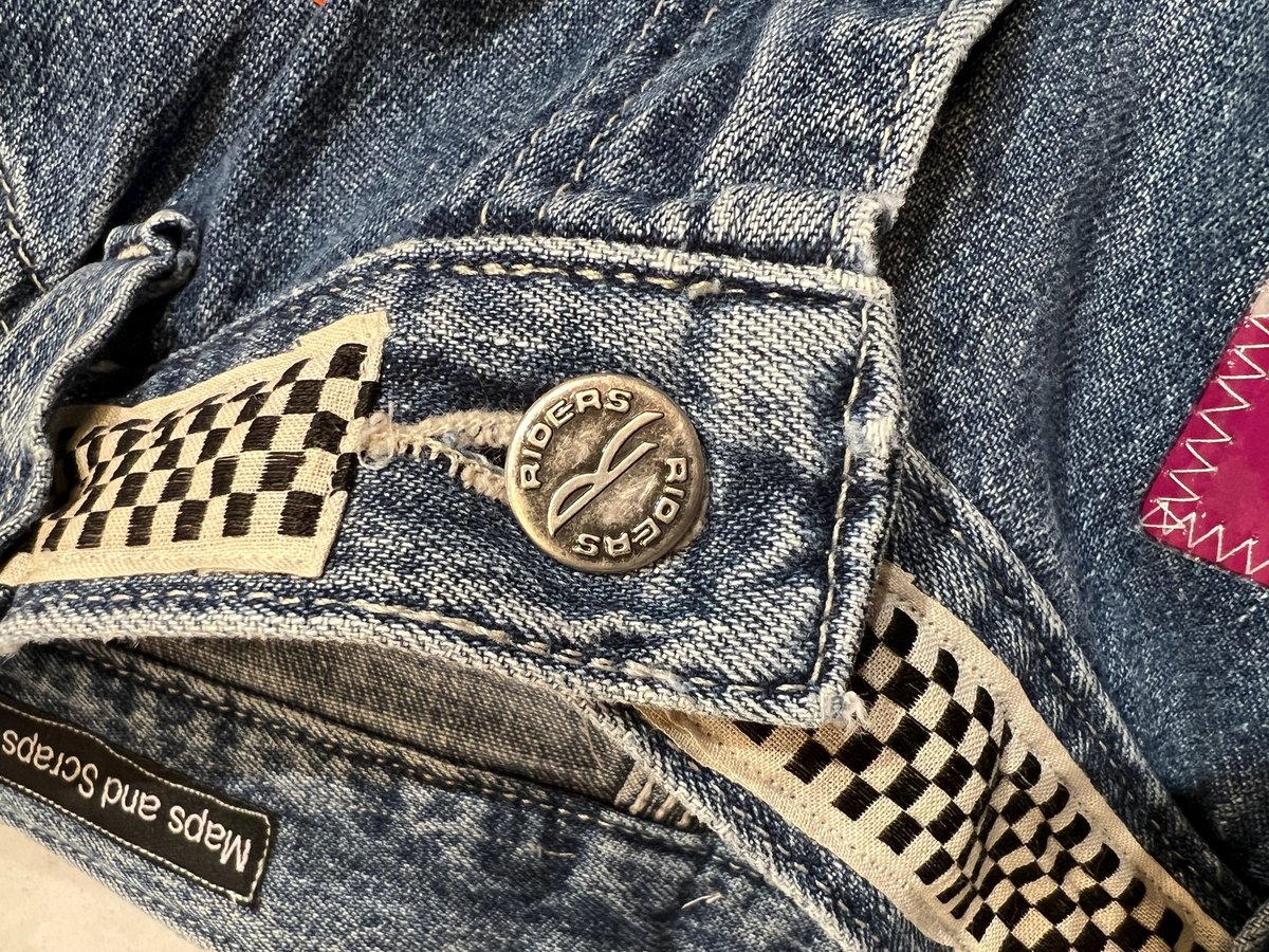 Garbage pants custom Upcycled patchwork jeans