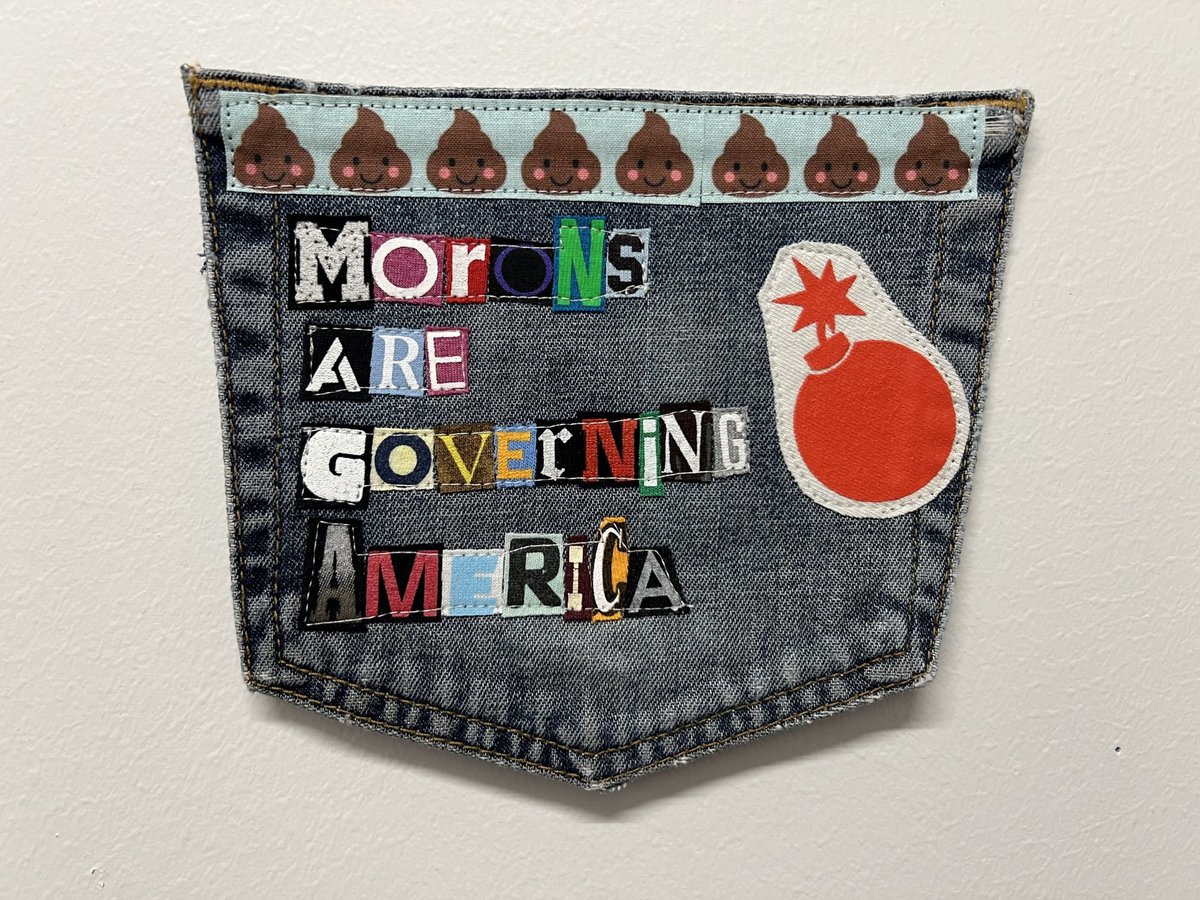 MAGA Morons original collage patch