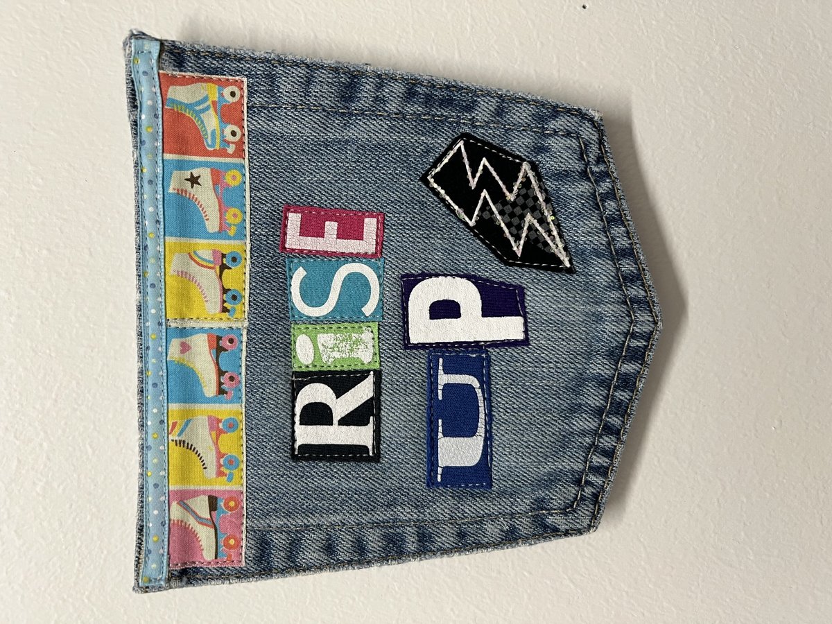 Rise up original collage patch rollerskates