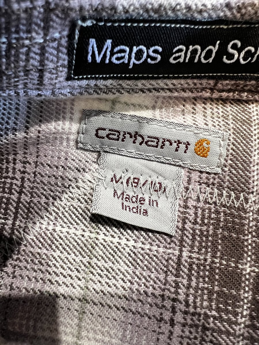 Feed me upcycled patchwork flannel Carhartt 