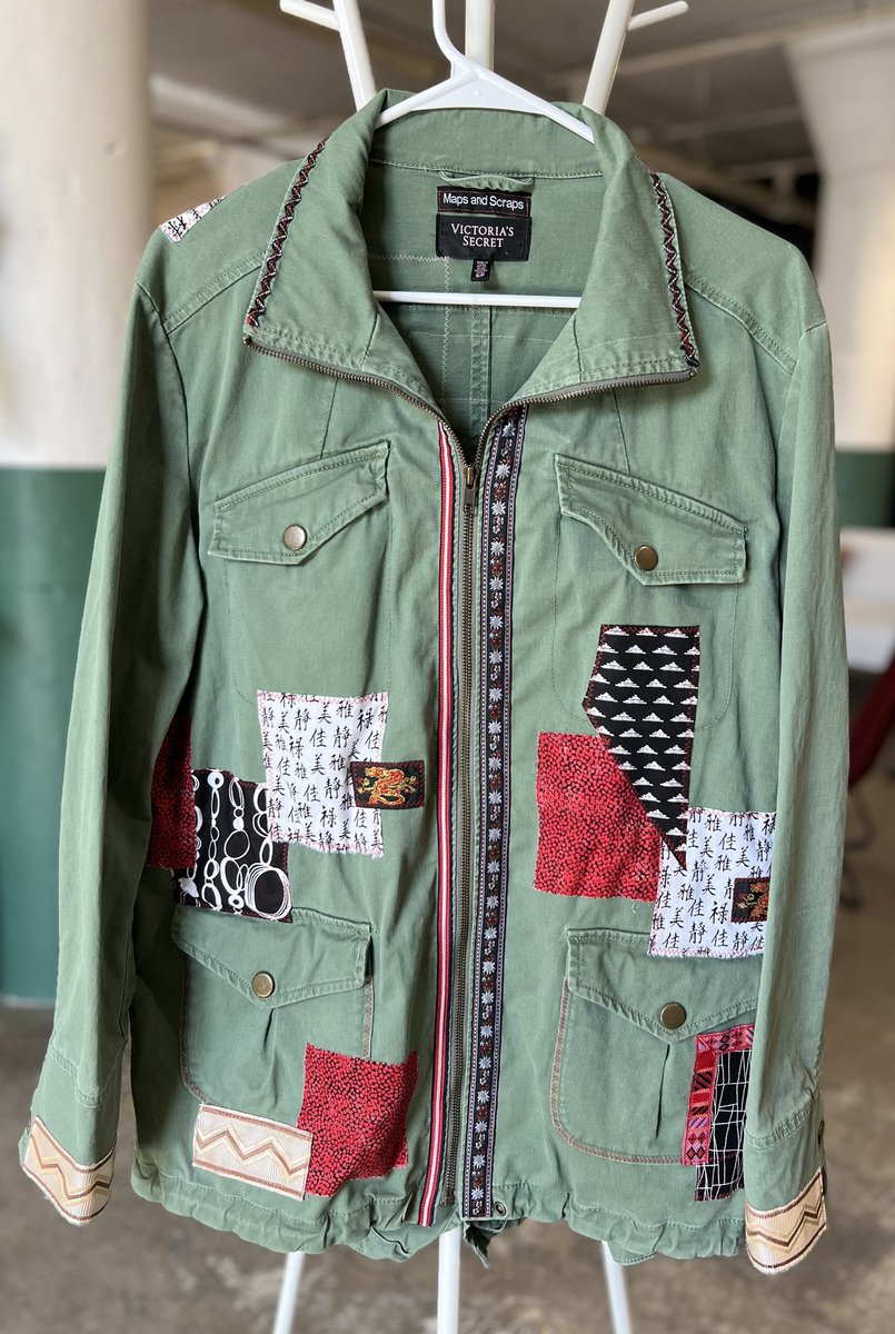Attack on Titan Captain Levi upcycled patchwork collage jacket