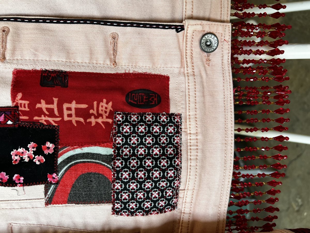 RWBY patchwork collage Jean jacket 