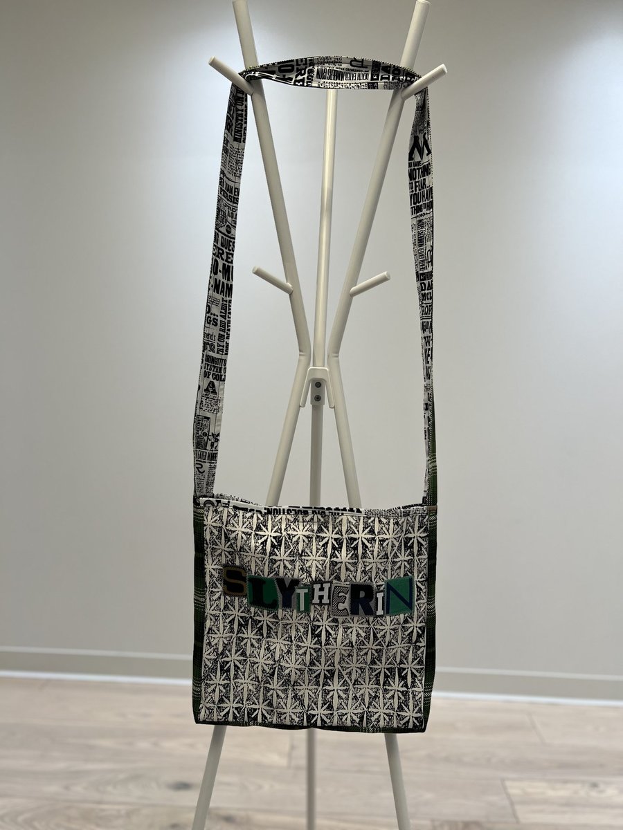 Slytherin ransom note crossbody bag 