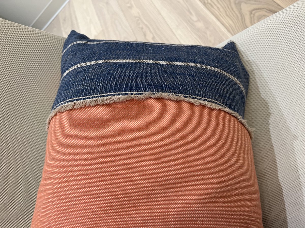 Floral diamond pillow