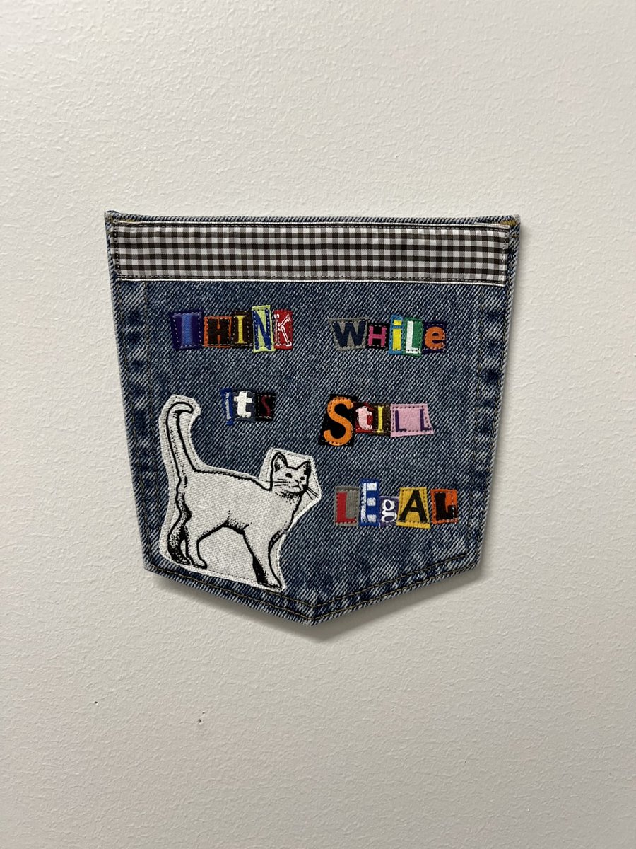 Think Art collage patch