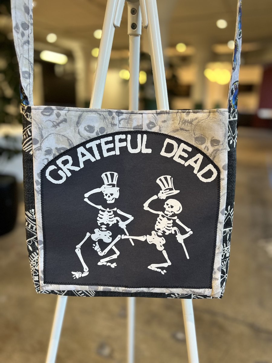 Grateful Dead tshirt crossbody bag skulls