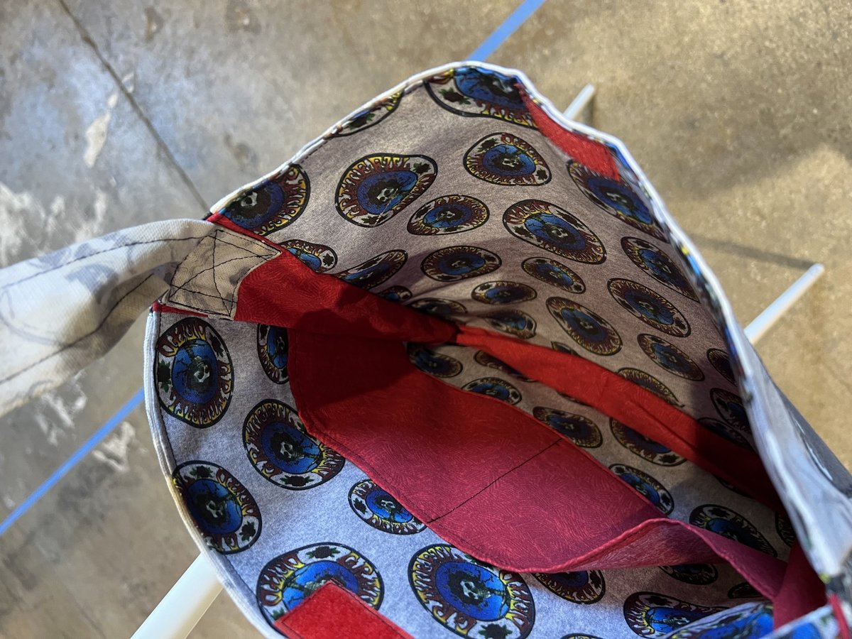 Grateful Dead tshirt crossbody bag skulls