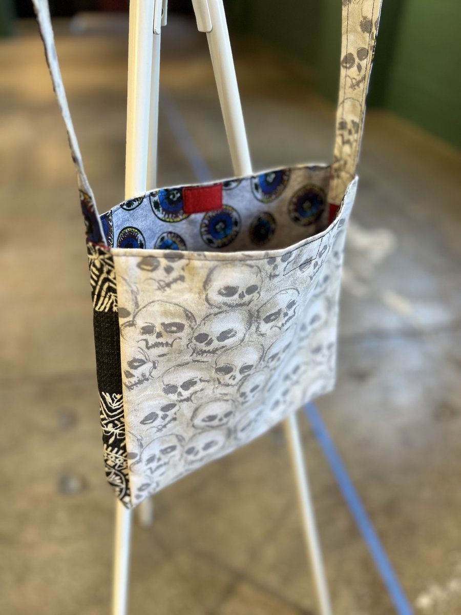 Grateful Dead tshirt crossbody bag skulls