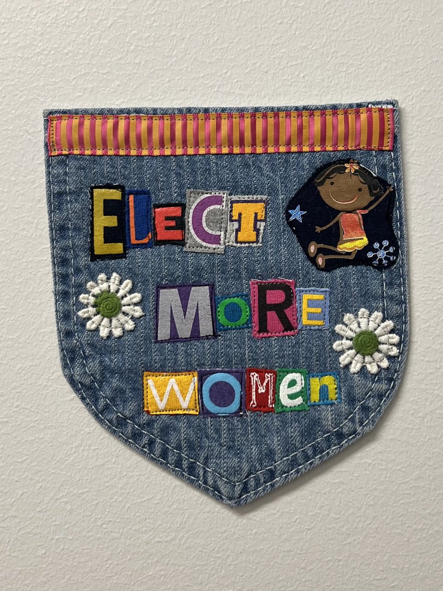 Elect more women art collage patch