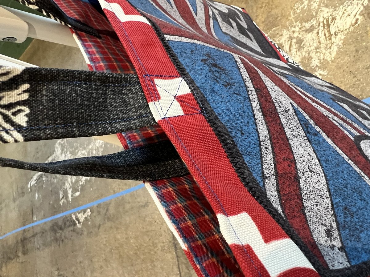 Beatles tshirt market bag UK flag