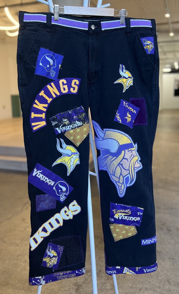 Vikings collage game day jeans
